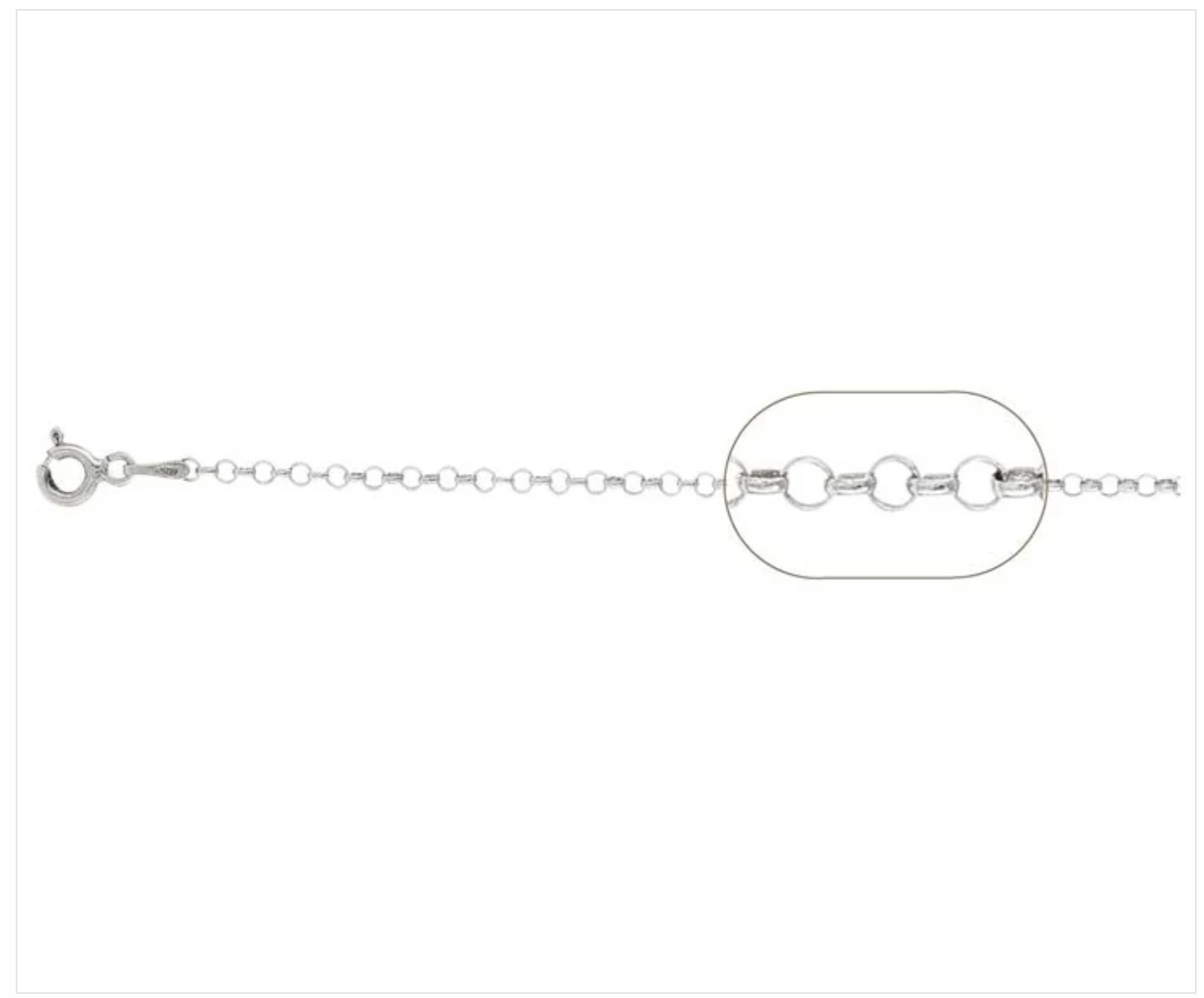 50cm sterling silver blecher necklace chain
